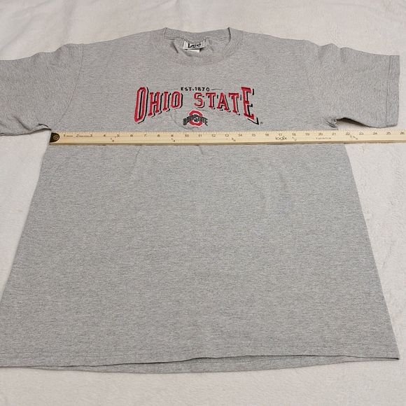 Vintage Ohio State Buckeyes Lee Sport Gray Embroidered T-Shirt Men's Size Large - Picture 5 of 7